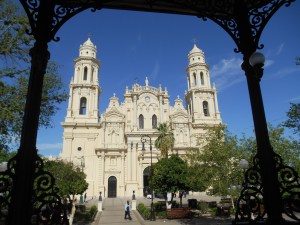 Catedral desde el Kiosco, Hermosillo.
