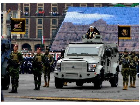 Comandante Columna de Desfile